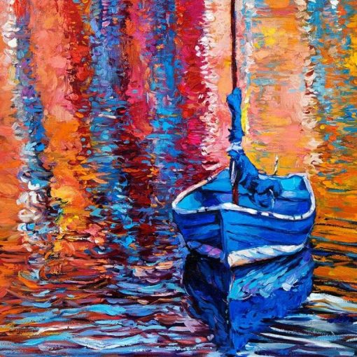 Abstract Boat Paint By Number