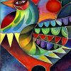 Abstract Chicken Paint By Number