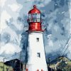 Abstract Lighthouse Paint By Number