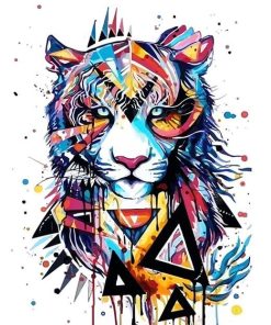 Abstract Tiger Paint By Number