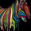 Abstract Zebra Horse Paint By Number