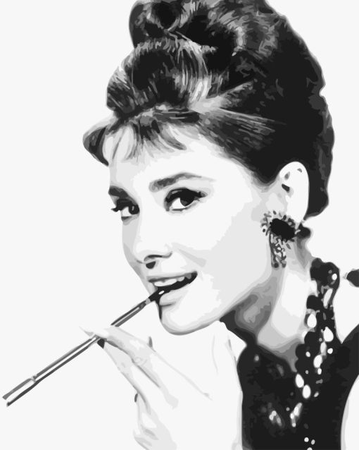 Actress Audrey Hepburn Paint By Number