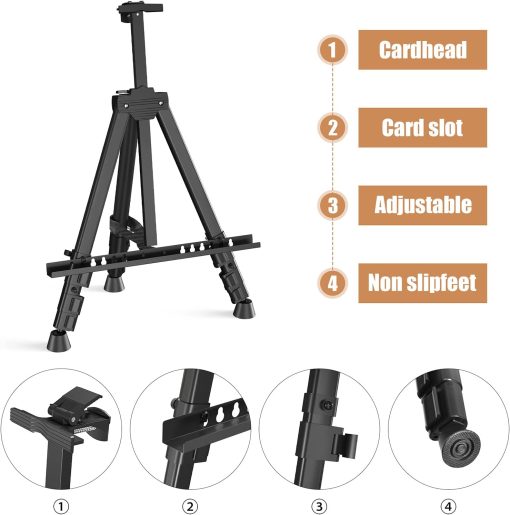 Adjustable black Easel