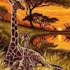 African Giraffes Paint By Number