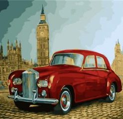 Antique Car In London Paint By Number