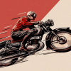 Antique Motorcycle Paint By Number