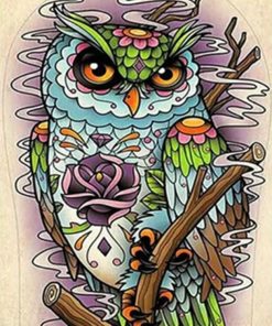 Artistic Night Owl Paint By Number