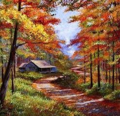 Autumn Trees Paint By Number