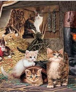 Barn Cats Paint By Number