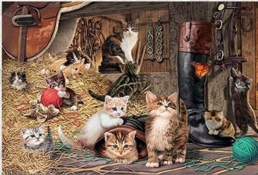 Barn Cats Paint By Number