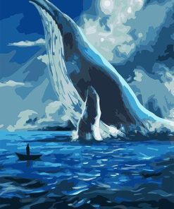 Big Blue Whale Paint By Number