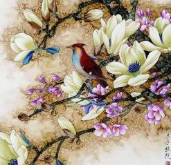 Bird Flower Paint By Number