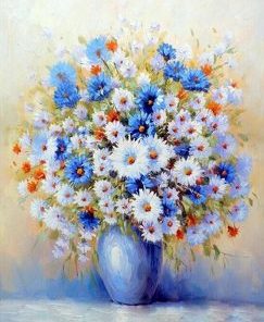 Blue Gypsophila Paint By Number