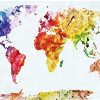 Colourful World Map Paint By Number