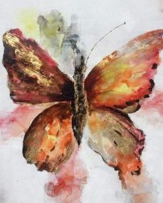 Brown Butterfly Paint By Number