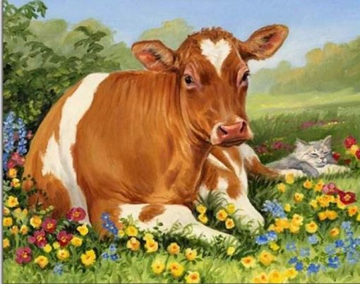 Brown Cow Paint By Number