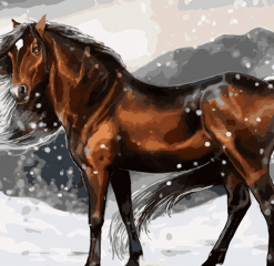 Brown Horse Paint By Number