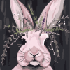 Bunny With Long Ears Paint By Number