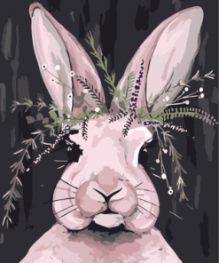 Bunny With Long Ears Paint By Number