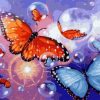 Butterfly In Bubbles Paint By Number