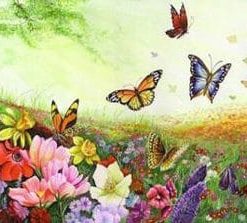 Butterfly Landscape Paint By Number