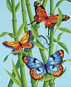 Butterfly Plants Paint By Number