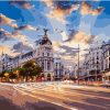 Calle Gran Via In Madrid Paint By Number