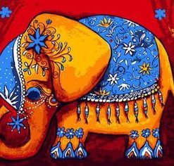 Cartoon Elephant Paint By Number