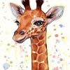 Cartoon Giraffe Paint By Number