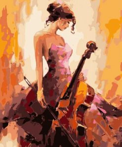 Cello Girl Paint By Number