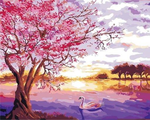 Cherry Blossom Paint By Number