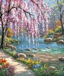 Cherry Blossoms Tree Paint By Number