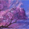 Cherry Blossoms Trees Paint By Number