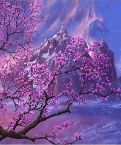 Cherry Blossoms Trees Paint By Number