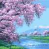 Cherry blossom River Paint By Number