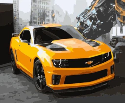 Chevrolet Camaro Bumblebee Paint By Number