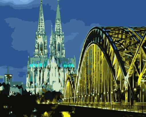 Cologne Night View Paint By Number