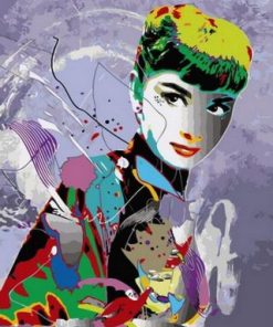 Colorful Audrey Hepburn Paint By Number