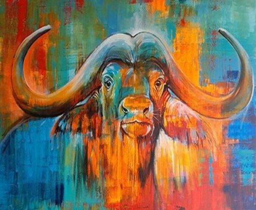 Colorful Buffalo Paint By Number