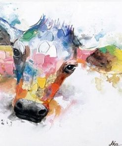 Colorful Cattle Paint By Number