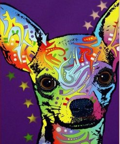 Colorful Chihuahua Dog Paint By Number