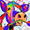 Colorful Cow Paint By Number