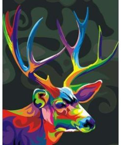 Colorful Deer Paint By Number