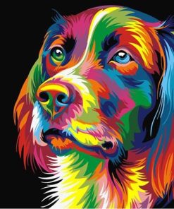 Colorful Dog Paint By Number