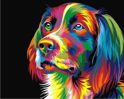 Colorful Dog Paint By Number