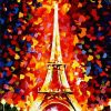 Colorful Eiffel Tower Paint By Number