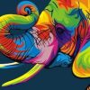 Colorful Elephant Paint By Number