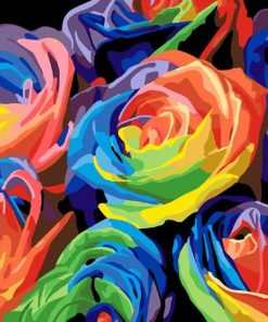 Colorful Flower Paint By Number