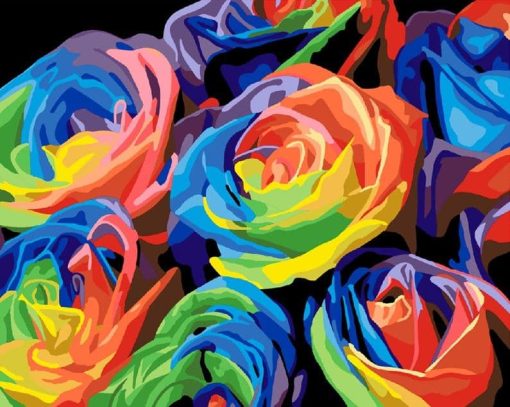 Colorful Flower Paint By Number