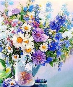 Colorful Flowers In a Vase Paint By Number